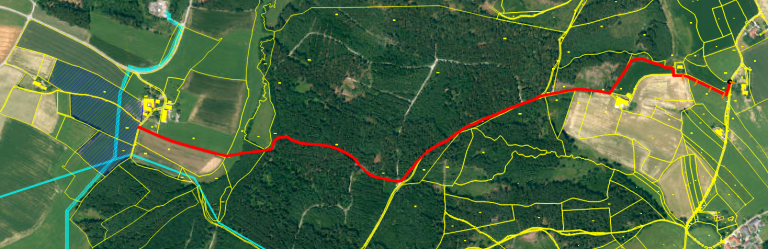 Stromtrasse - Grünthal Unterreit